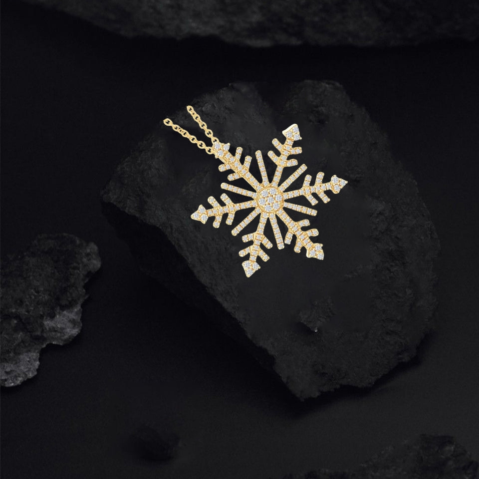 Blossom Snowflake Pendant Necklace