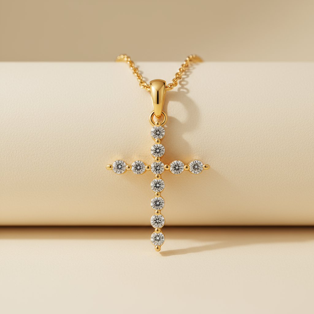 Yaathi Cross Pendant Necklace