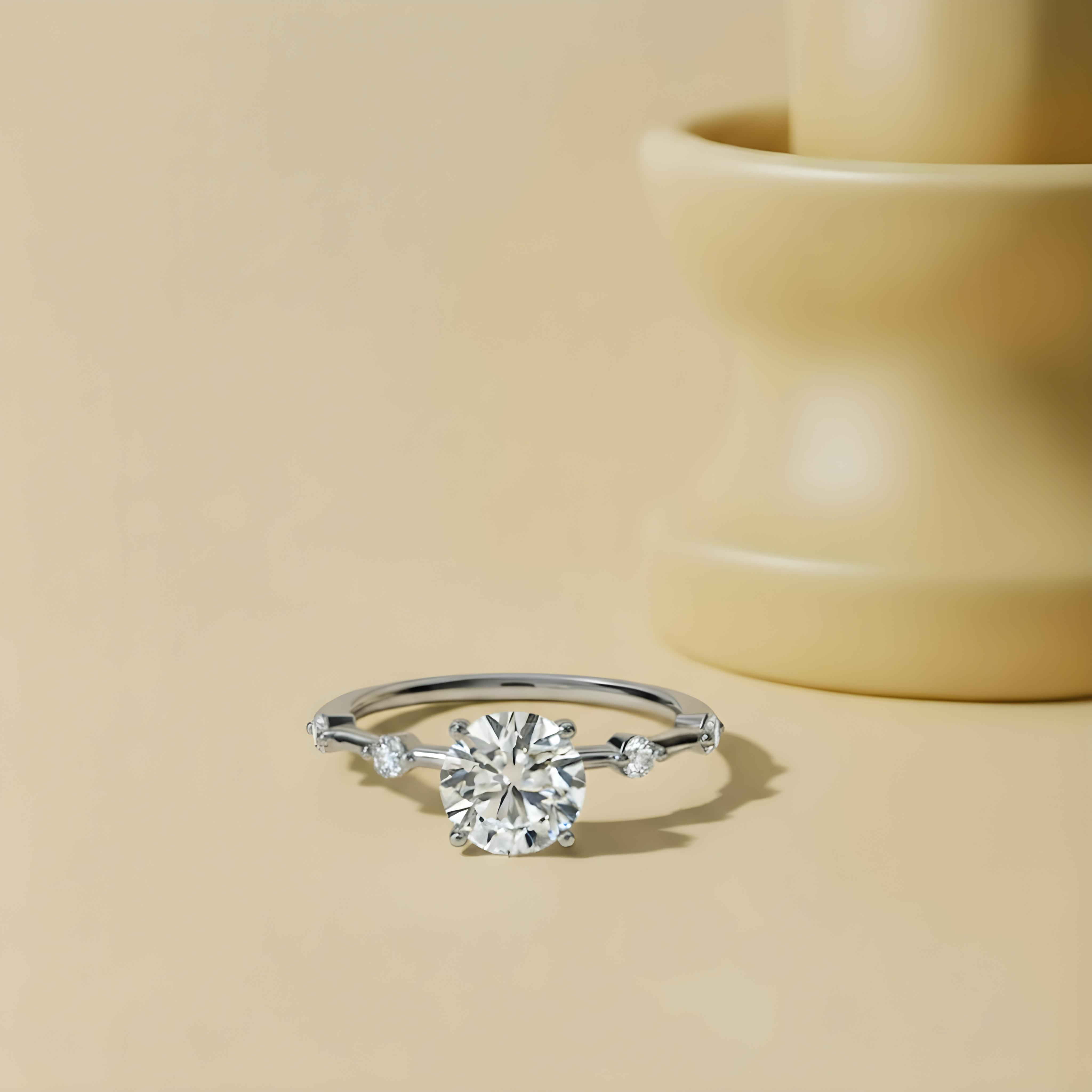 Moissanite Five Stone Ring