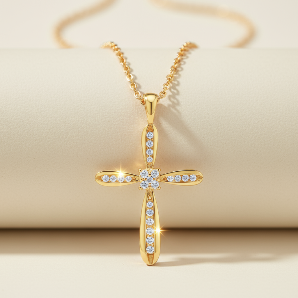 Divine Cross Pendant Necklace