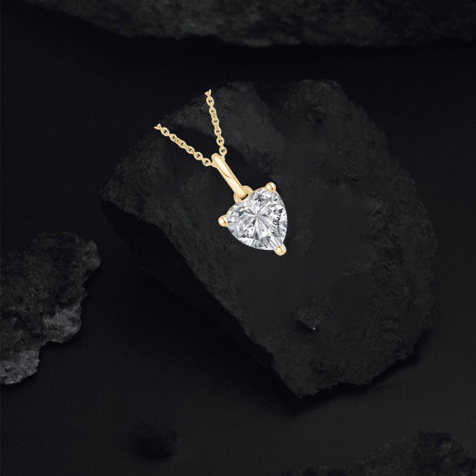 Heart Stone Pendant Necklace