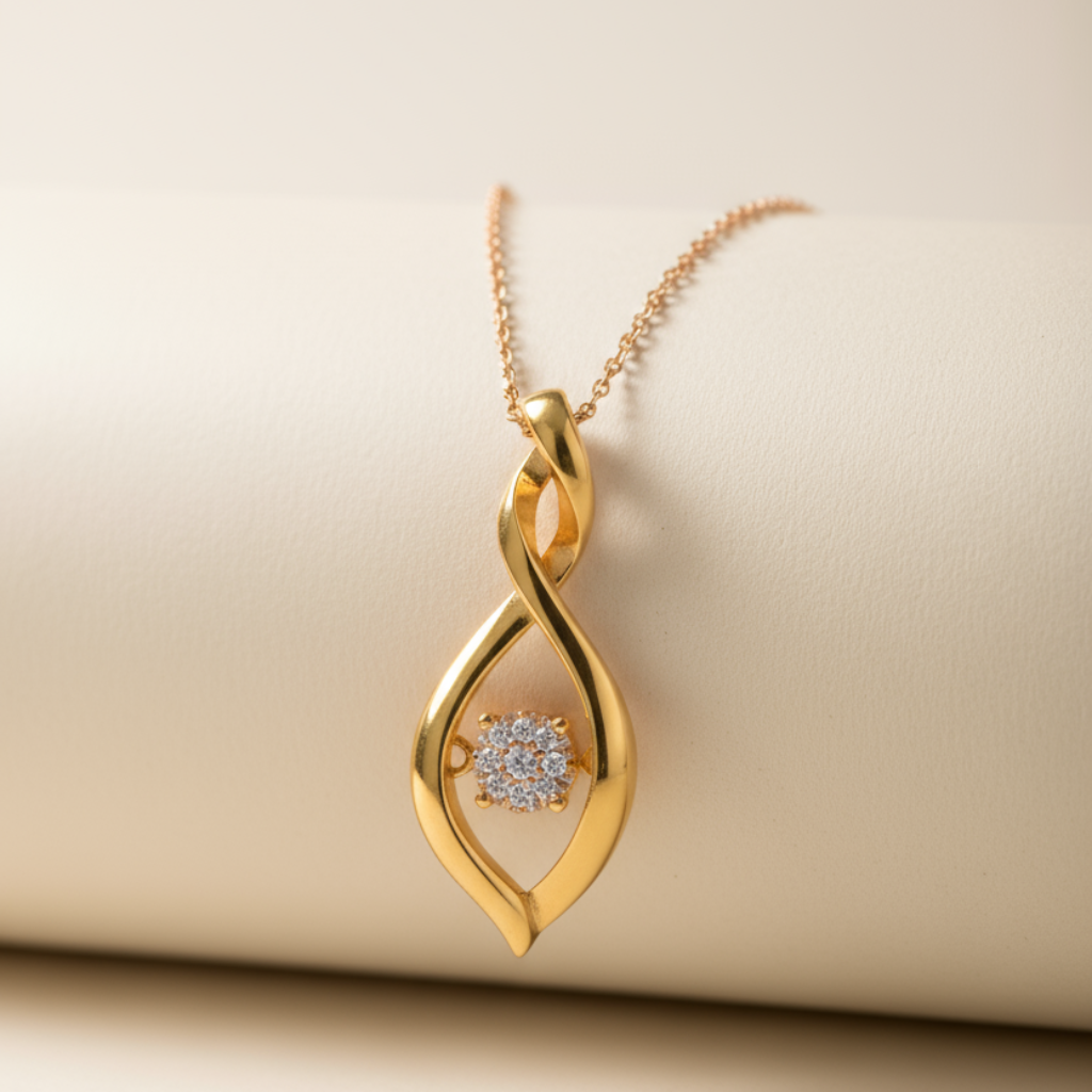 Twist Infinity Pendant Necklace