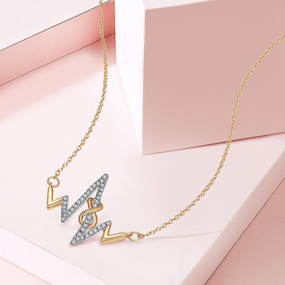 Infinity Knot Heartbeat Necklace