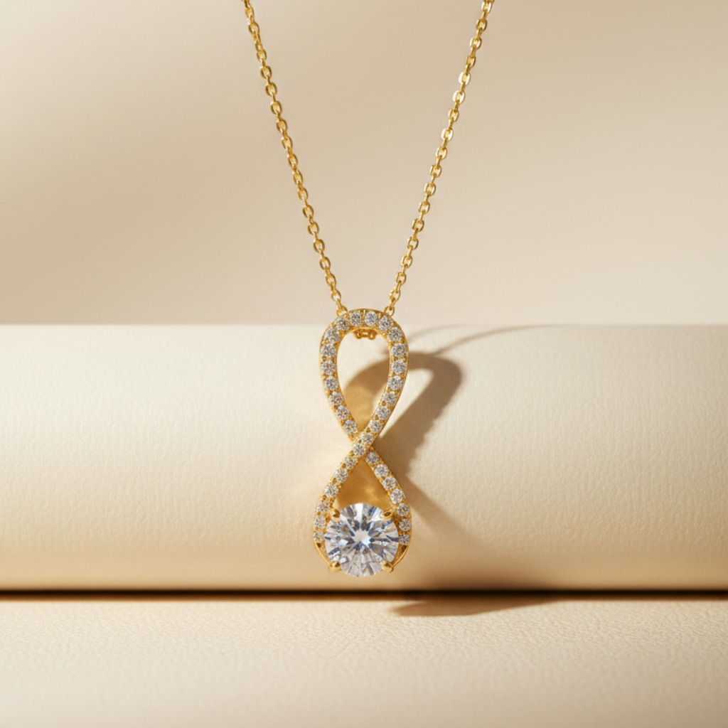 Frame Infinity Pendant Necklace