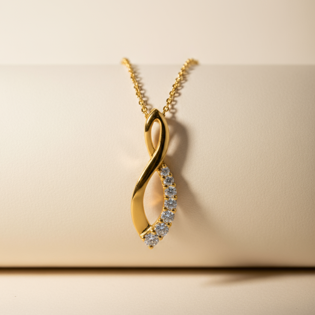 Sparkling Infinity Pendant Necklace