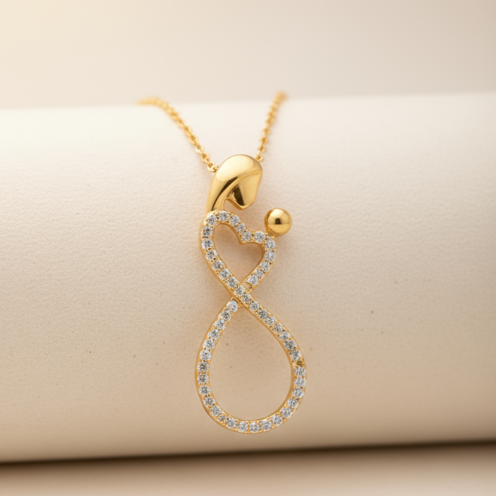 Heart Infinity Mother Love Pendant Necklace
