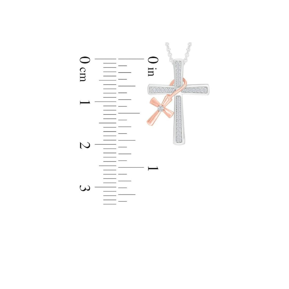 Dangling Cross Pendant Necklace