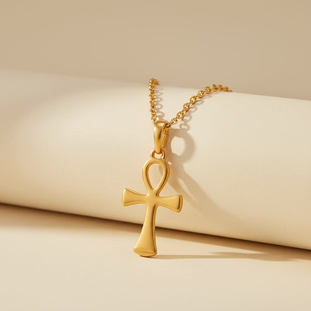 Egyptian Ankh Cross Pendant Necklace