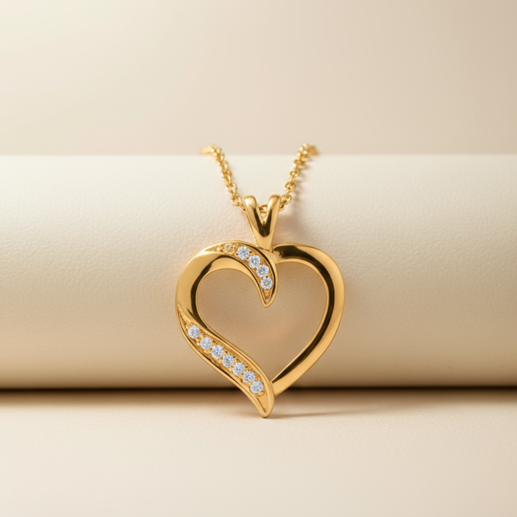 Dazzle Heart Pendant Necklace
