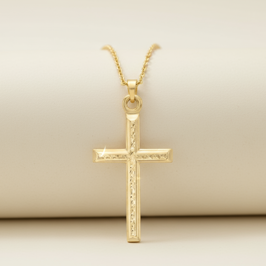 Cut Cross Pendant Necklace