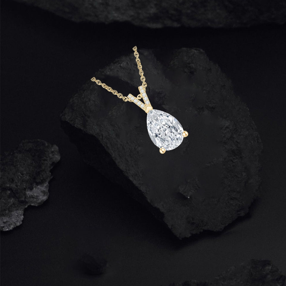 Best Pear Teardrop Pendant Necklace