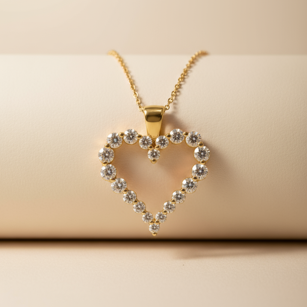 Finerock Heart Pendant Necklace