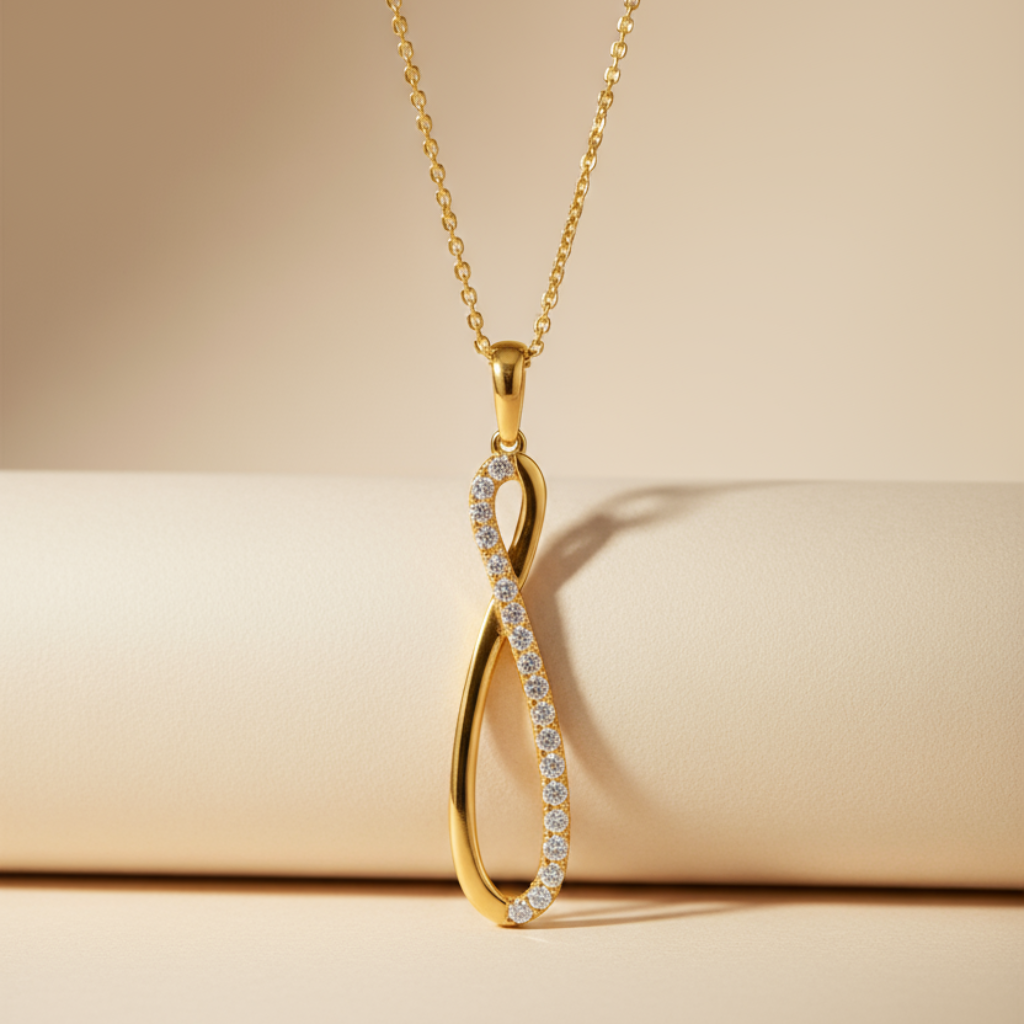 Slide Infinity Pendant Necklace