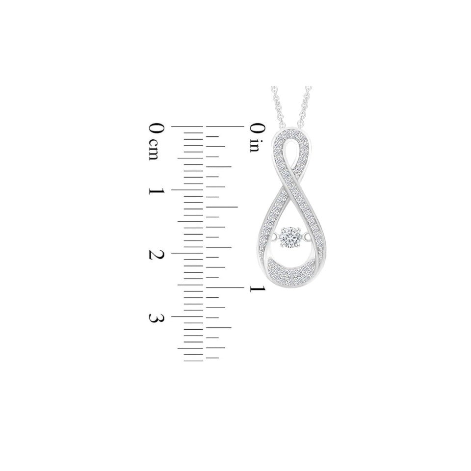 Dancing Infinity Pendant Necklace