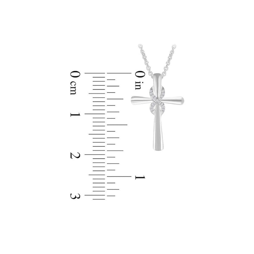 Infinity Cross Pendant Necklace