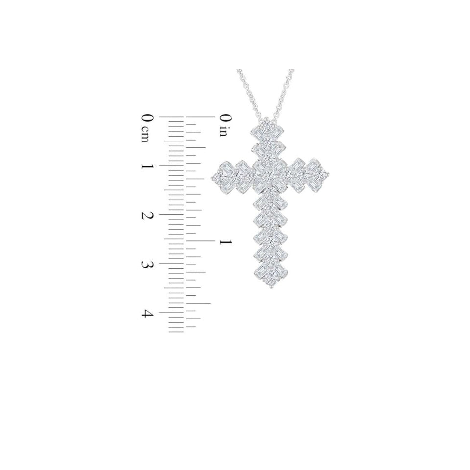 Chevron Cross Pendant Necklace