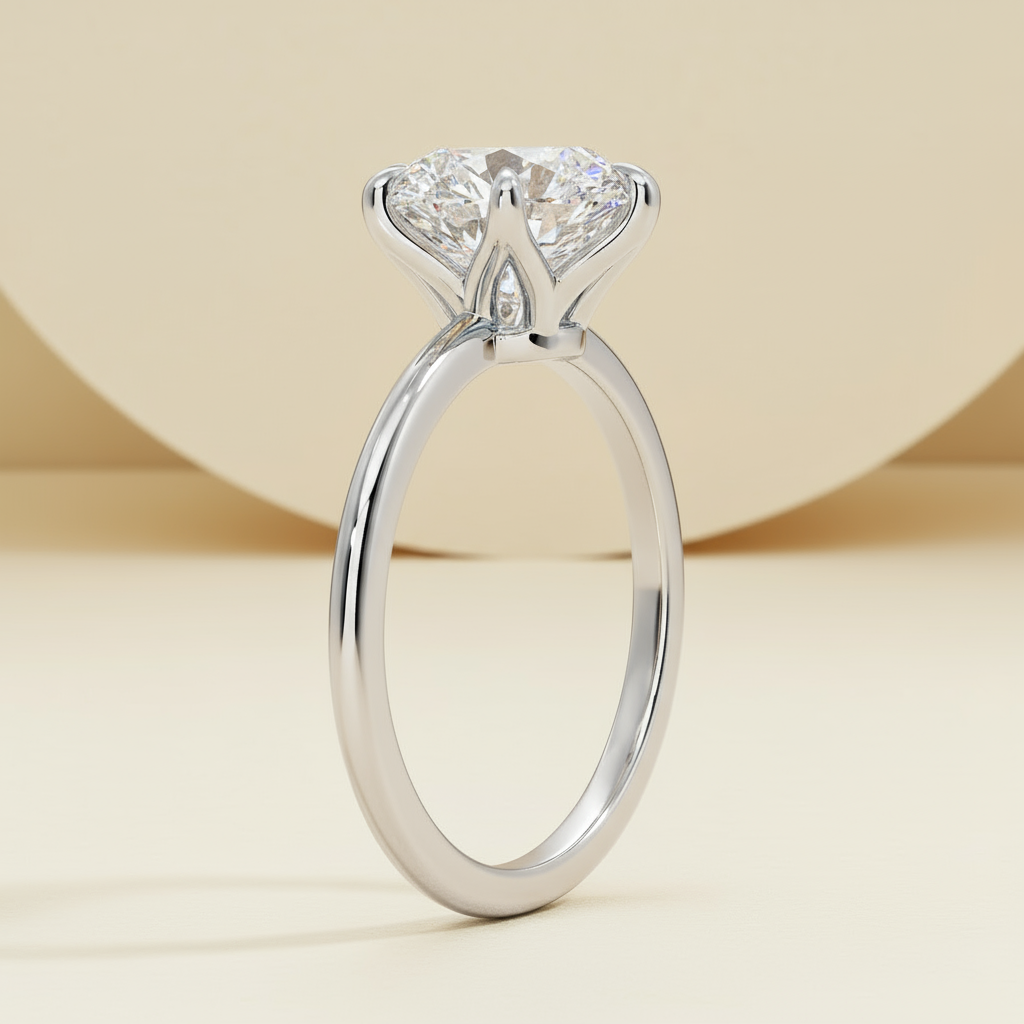 Six-Prong Classic Solitaire Ring