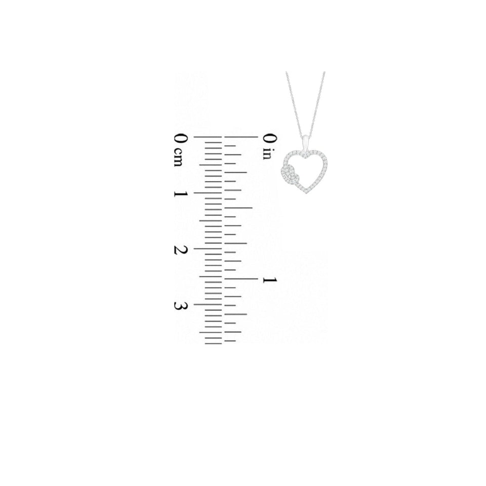 Knotted Heart Pendant Necklace.