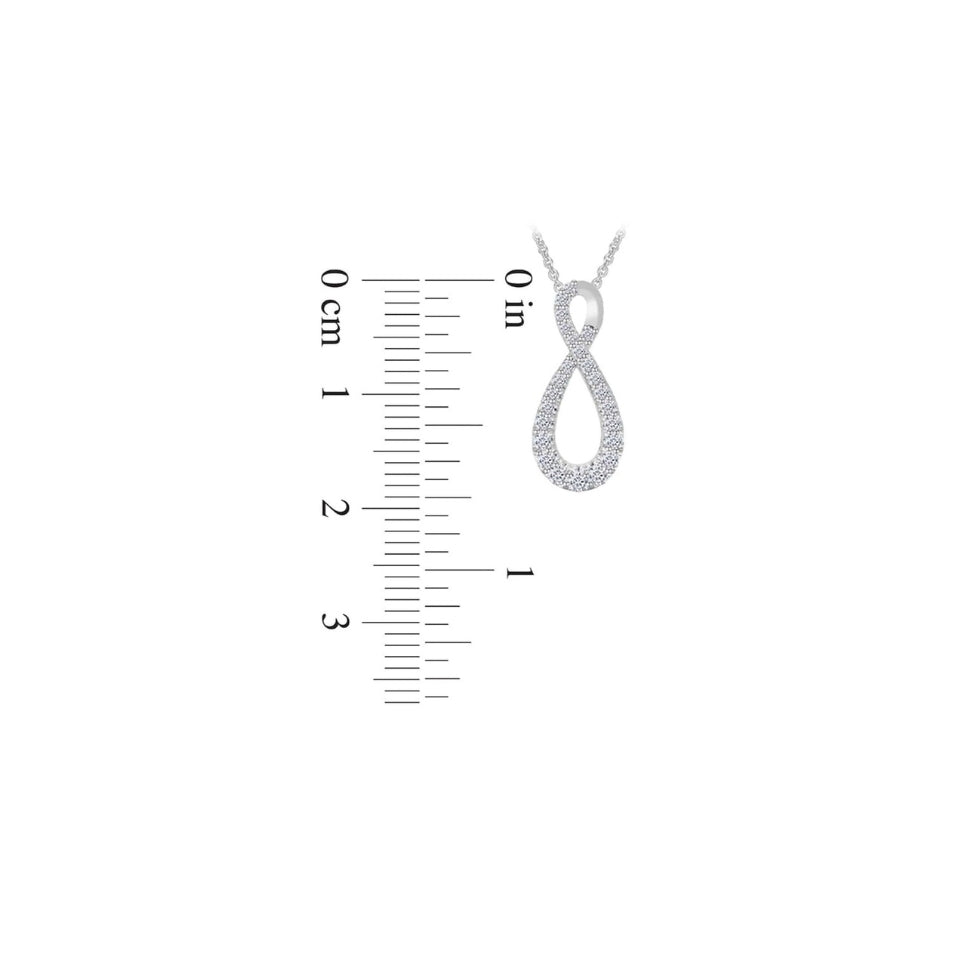 Round Infinity Pendant Necklace