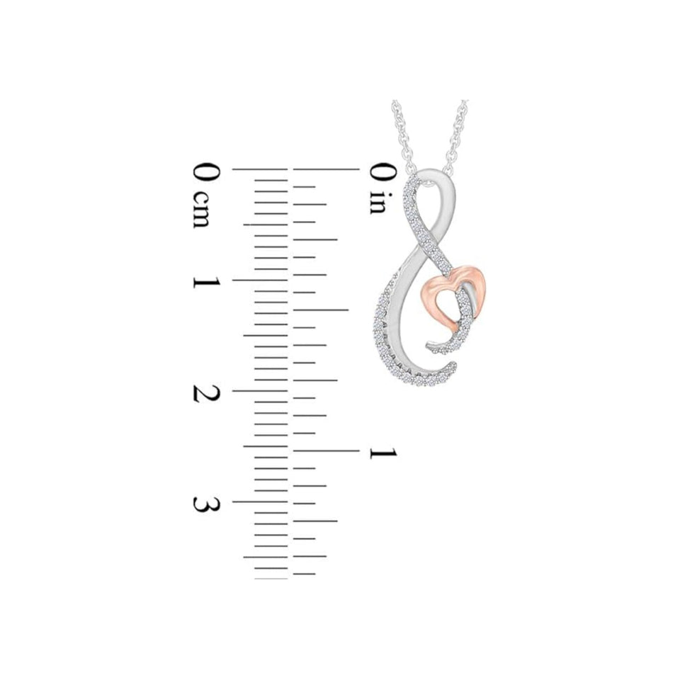 Infinity Heart Pendant Necklace