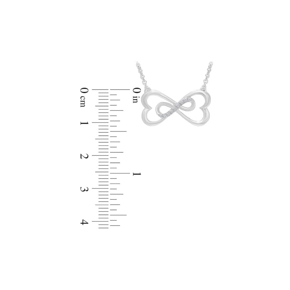 Heart-Shaped Infinity Pendant Necklace