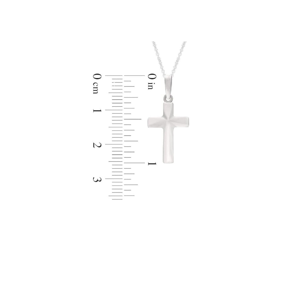 Silver Cross Pendant Necklace