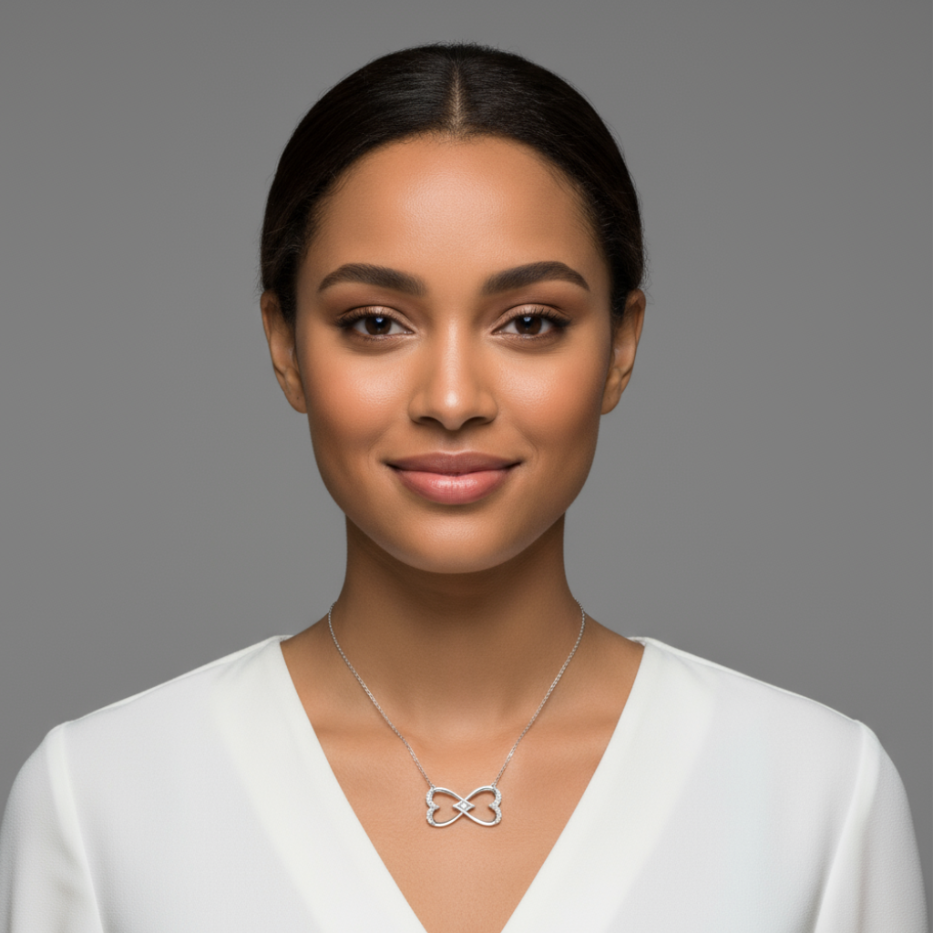 Interlocking Infinity Pendant Necklace