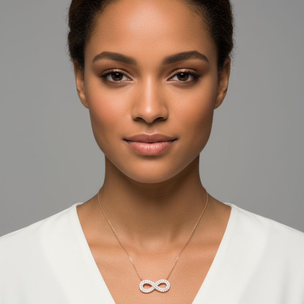 Accent Infinity Pendant Necklace