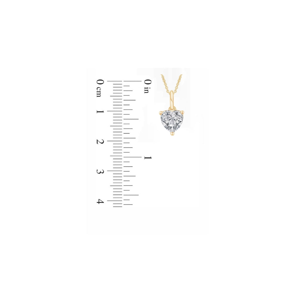 Heart Stone Pendant Necklace