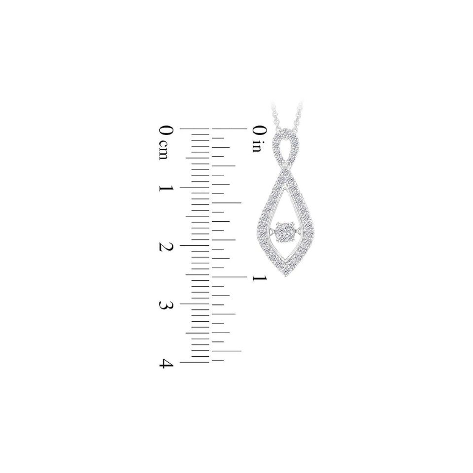 Infinity Teardrop Pendant Necklace