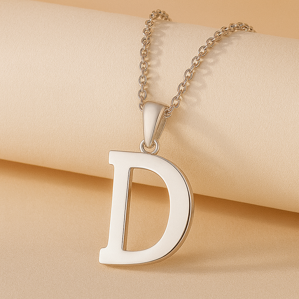 Initial Alphabet Pendant Necklace