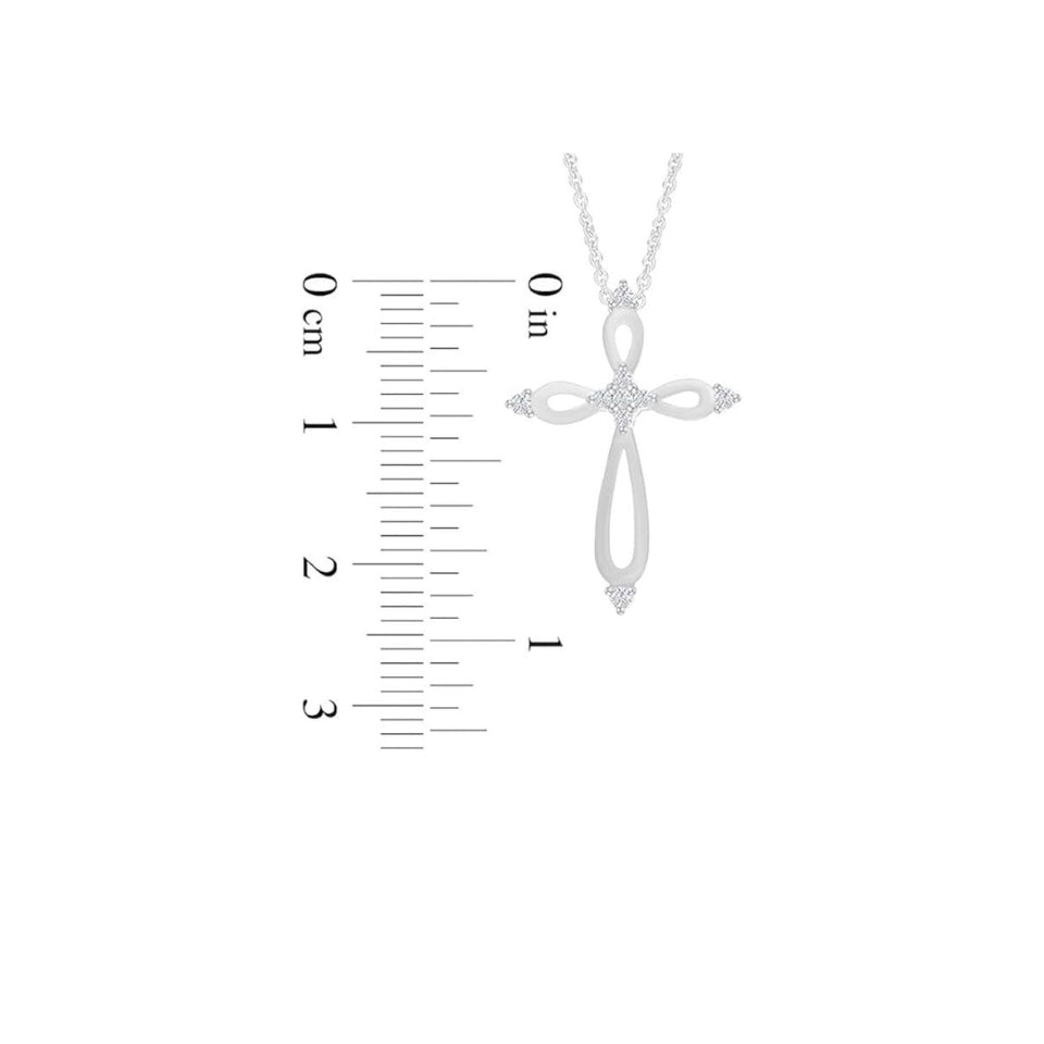 Loop Cross Pendant Necklace