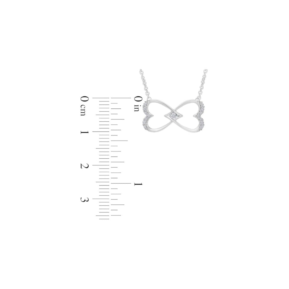Interlocking Infinity Pendant Necklace