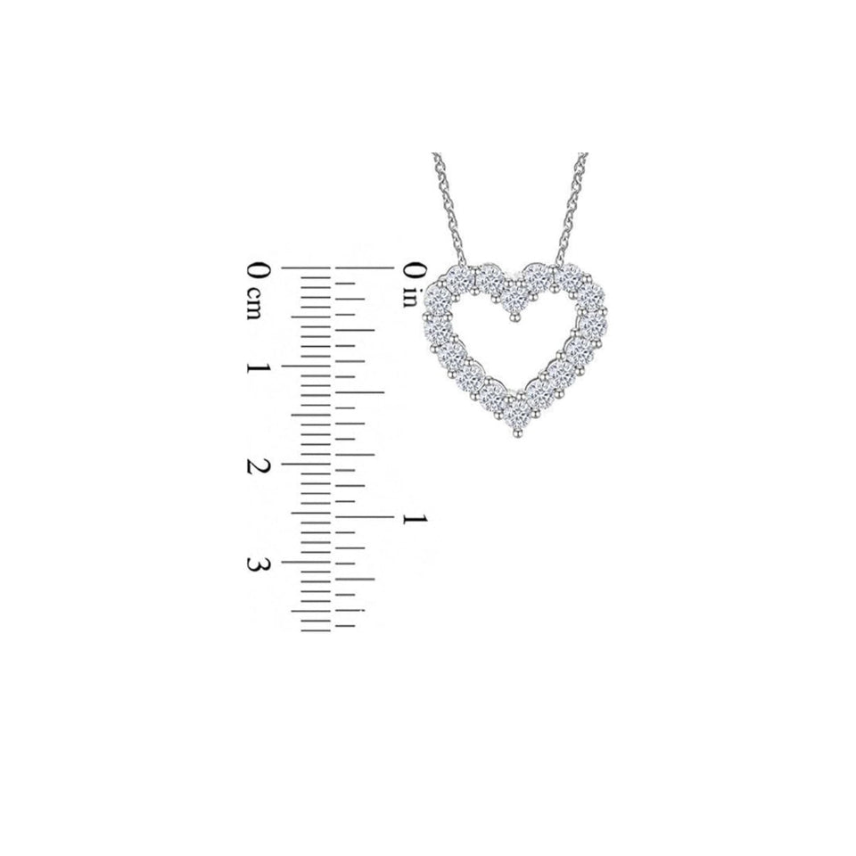 Heart Outline Pendant Necklace