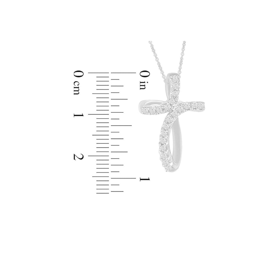 Open Loop Cross Pendant Necklace