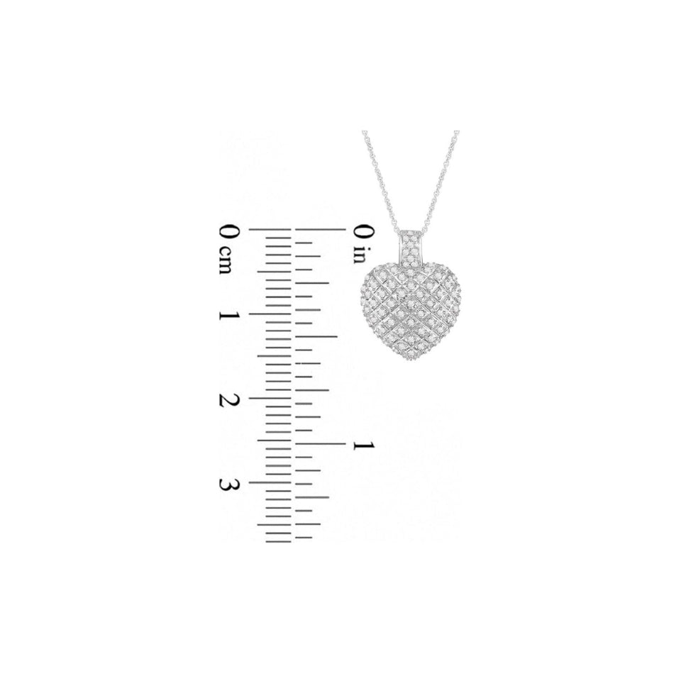 Round Love Heart Pendant Necklace
