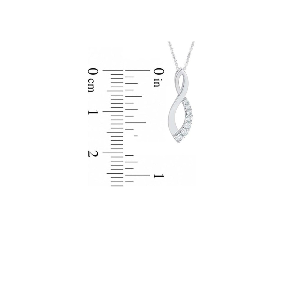 Sparkling Infinity Pendant Necklace