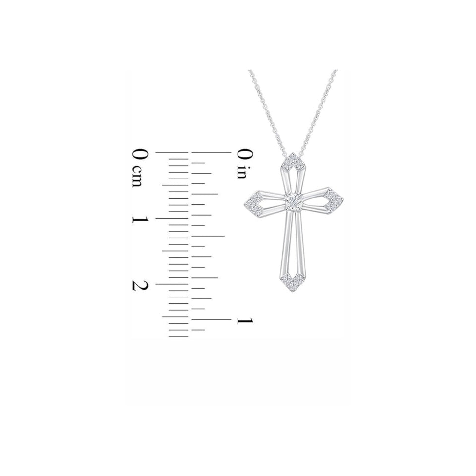 Open Cross Pendant Necklace