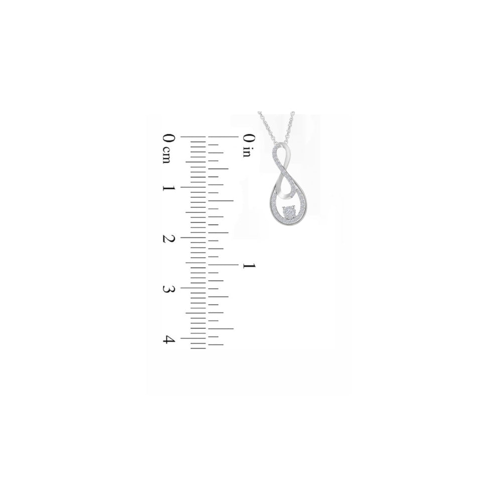 Double Infinity Pendant Necklace