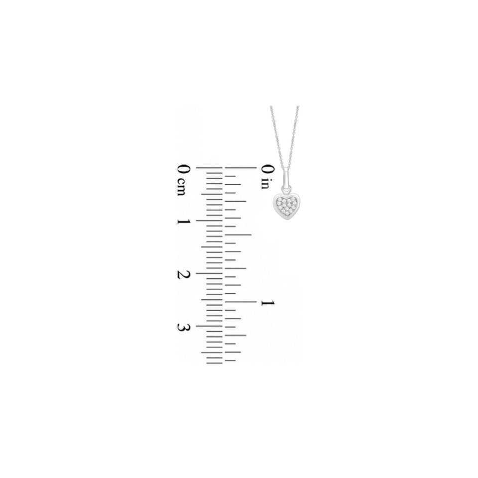 Cluster Heart Pendant Necklace