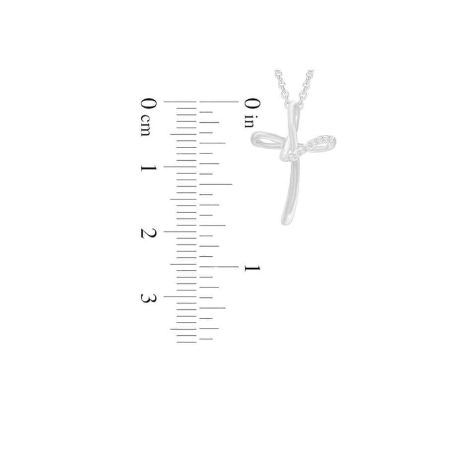 Infinity Loop Cross Pendant Necklace