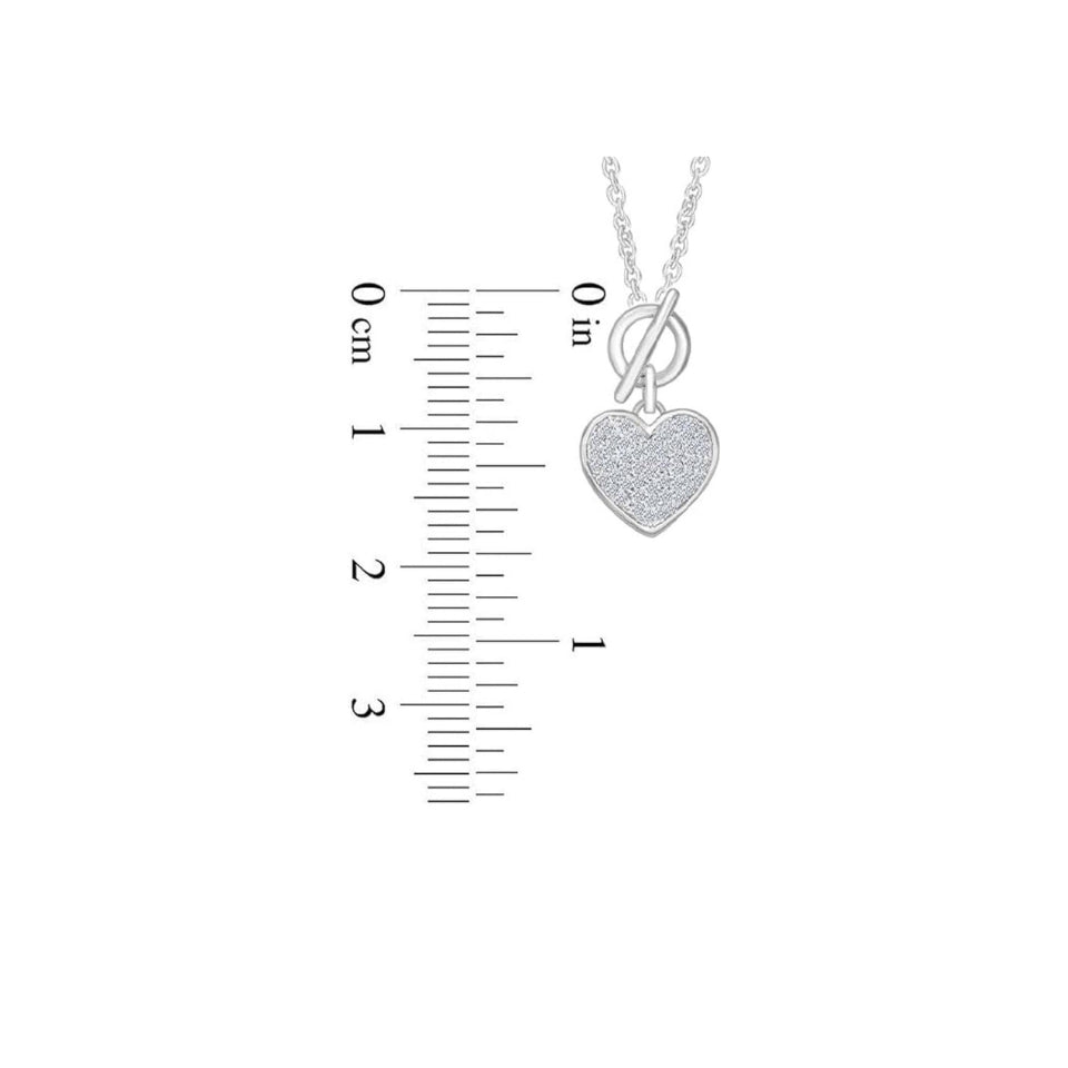 Toggle Love Heart Pendant Necklace