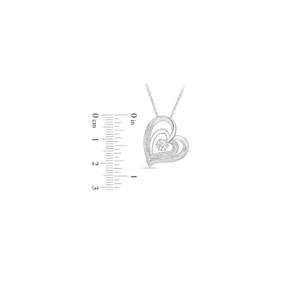 Heart in Heart Pendant Necklace