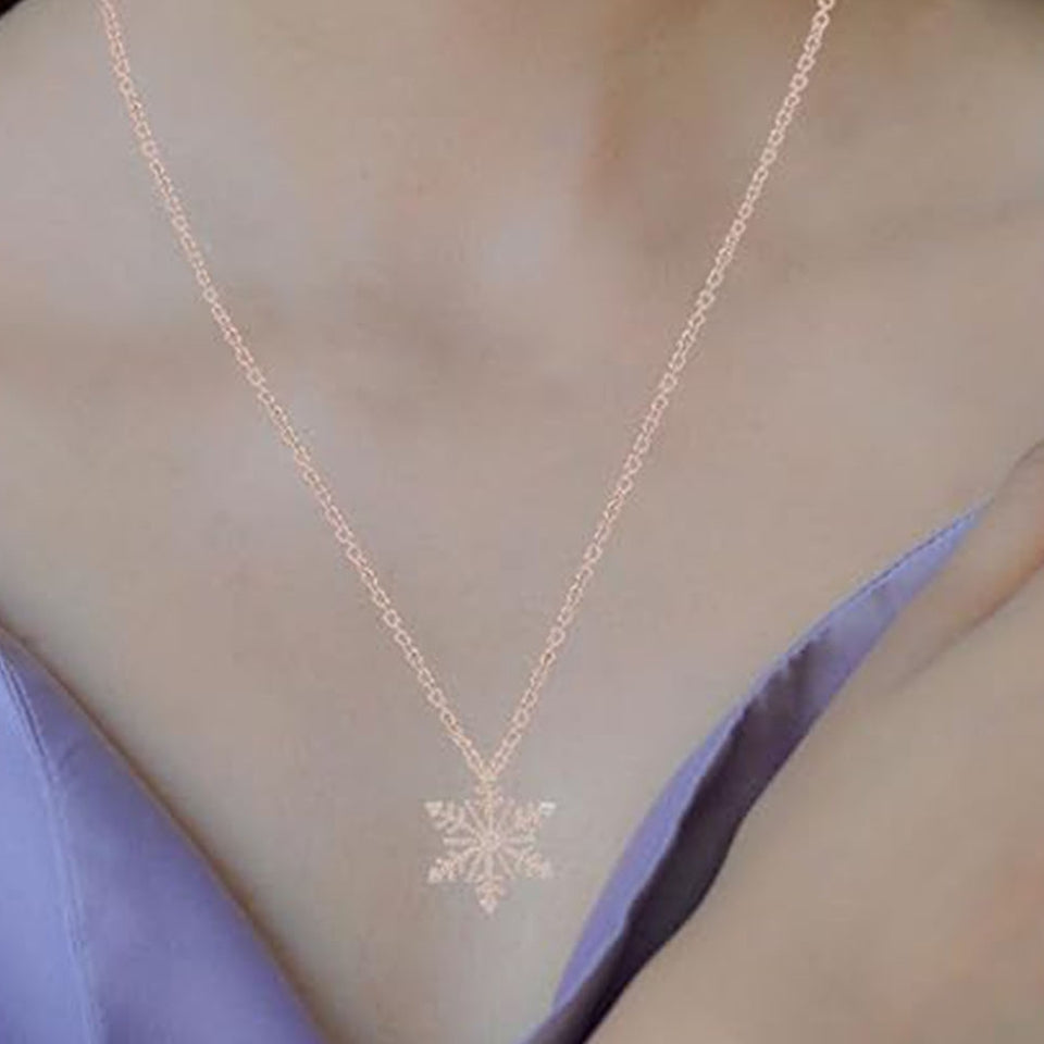 Blossom Snowflake Pendant Necklace