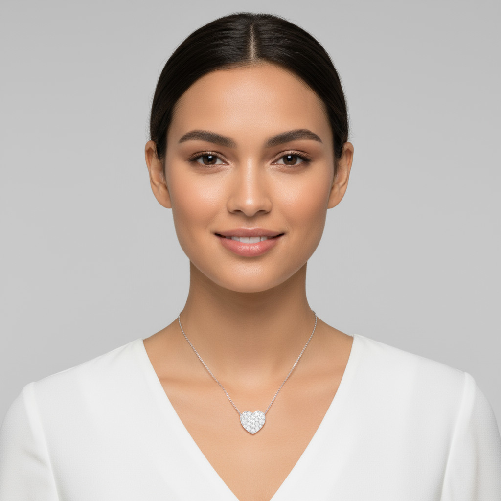 Round Cut Pendant Necklace