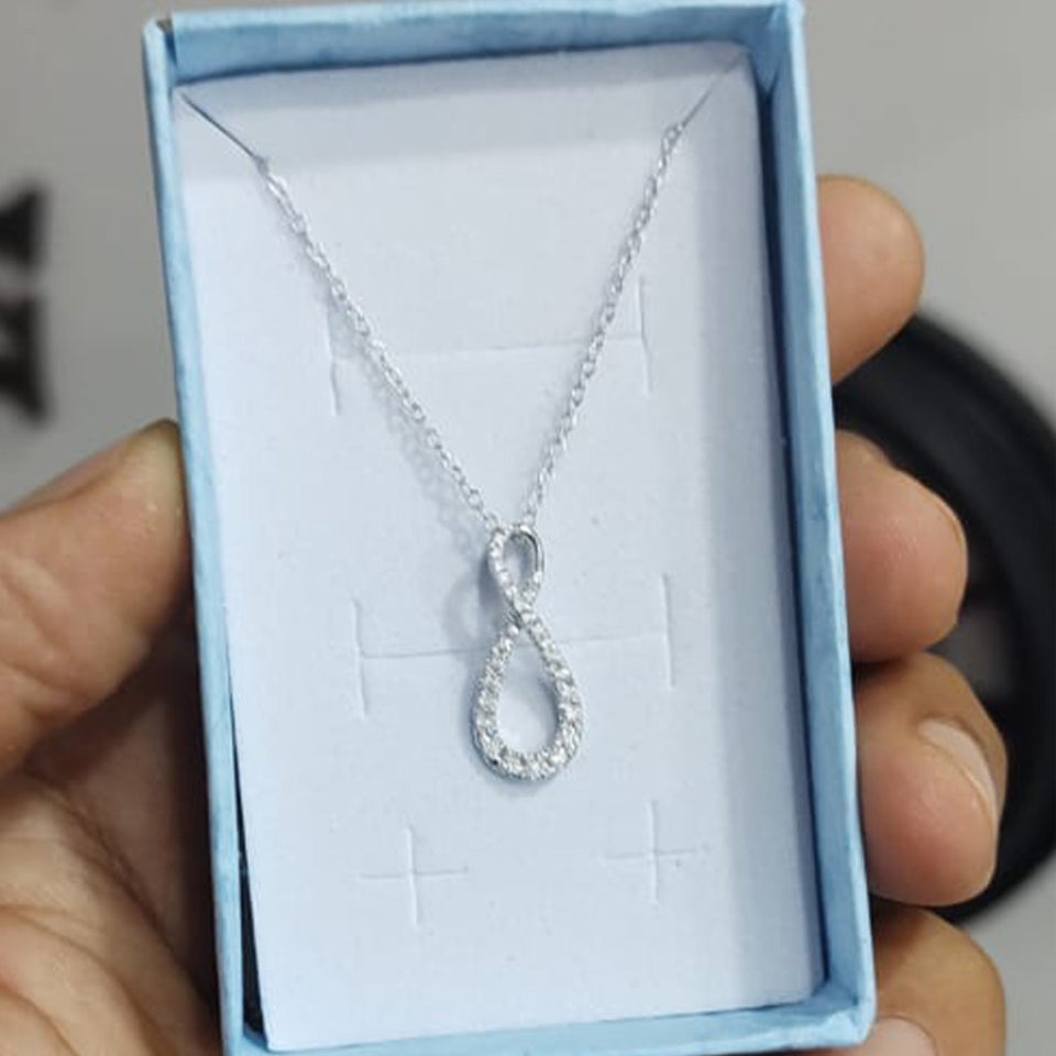 Round Infinity Pendant Necklace