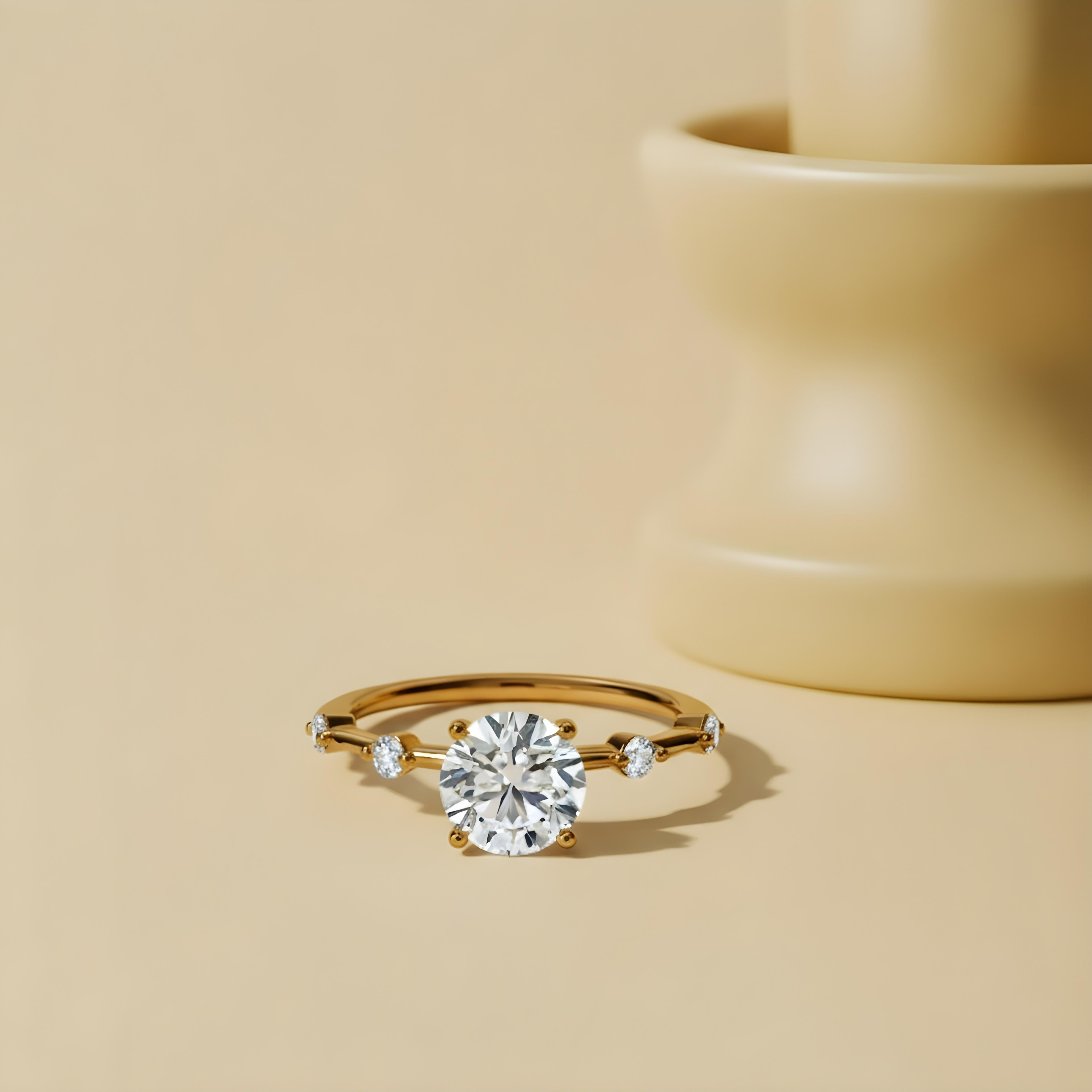 Moissanite Five Stone Ring