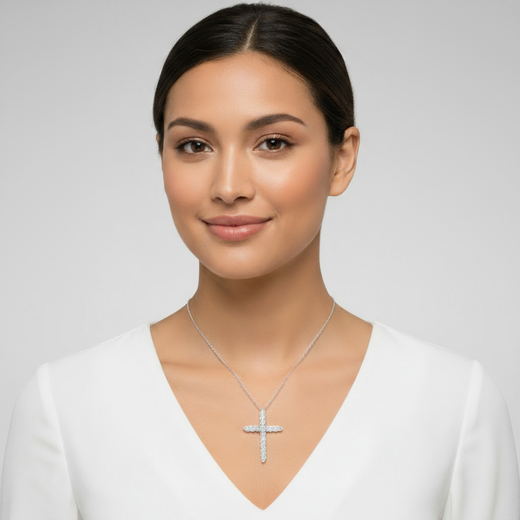 Journey Cross Pendant Necklace