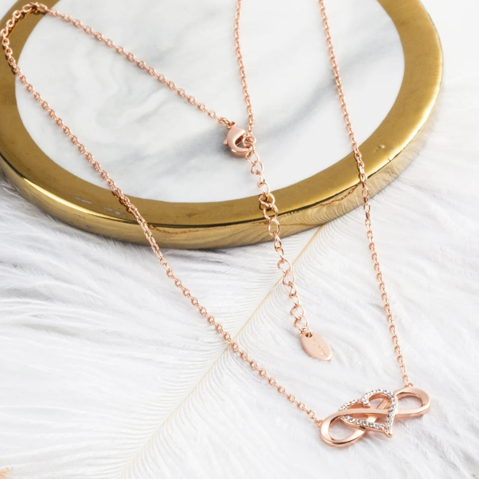 Eternal Heart Infinity Pendant Necklace