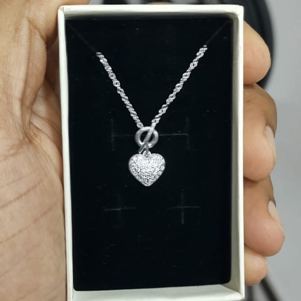 Toggle Love Heart Pendant Necklace